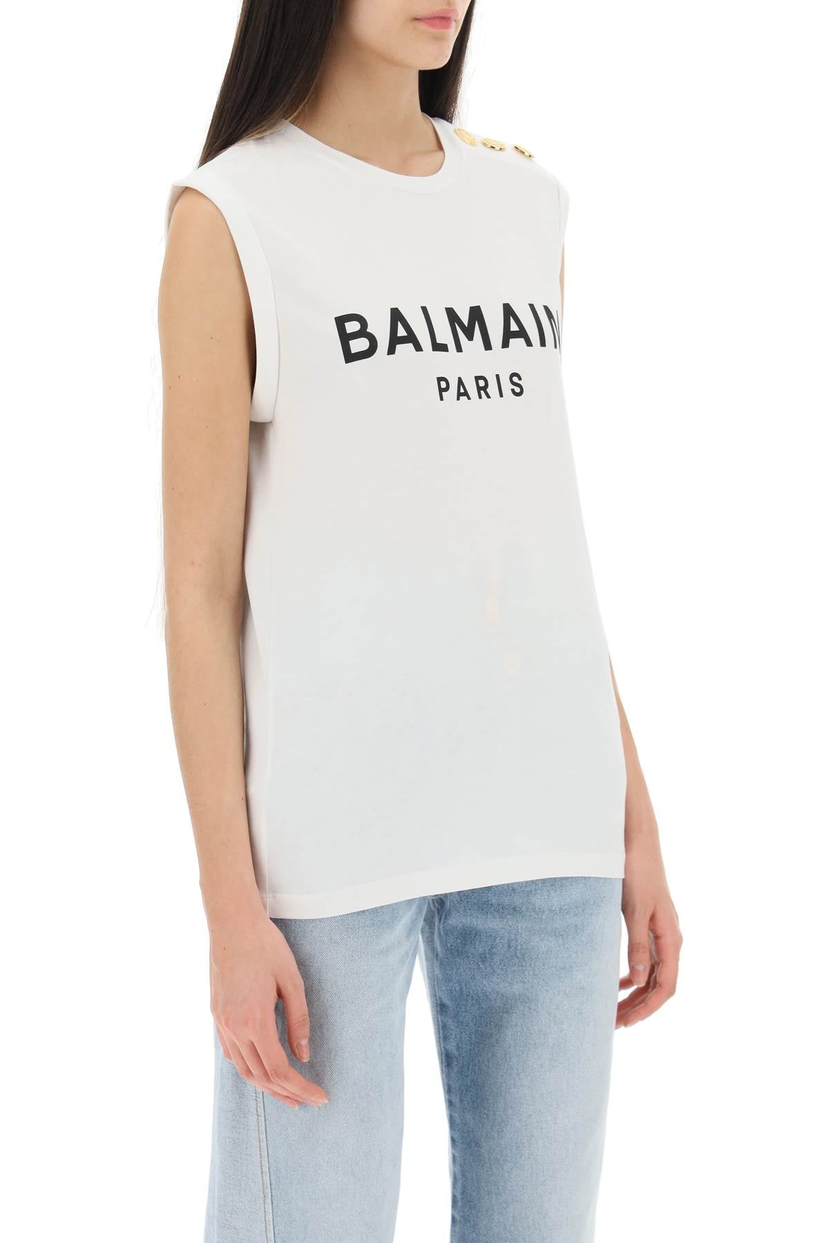 Balmain Balmain logo top with buttons