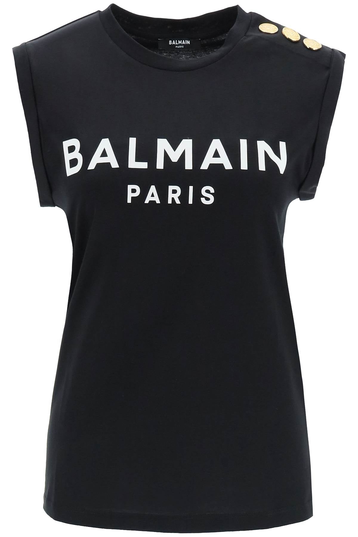 Balmain Balmain logo top with embossed buttons