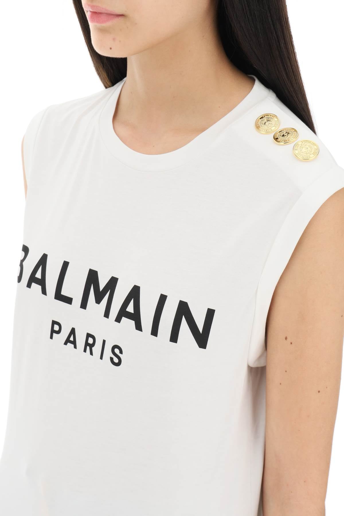 Balmain Balmain logo top with buttons