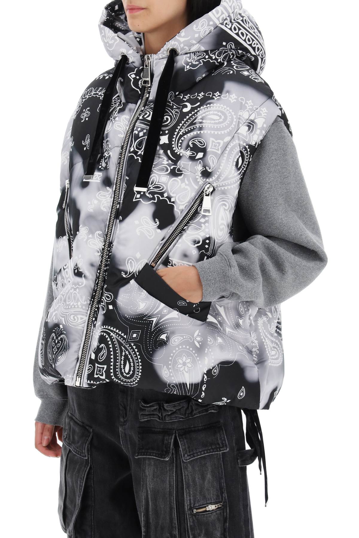 Khrisjoy Khrisjoy bandana print iconic down vest