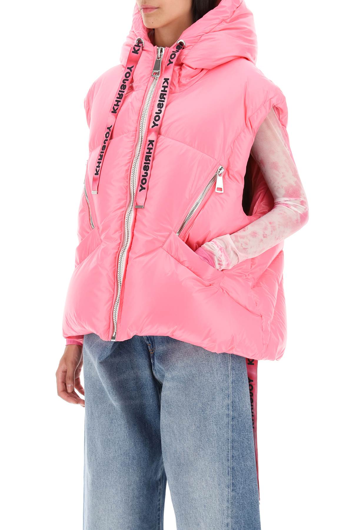 Khrisjoy Khrisjoy oversized puffer vest with hood