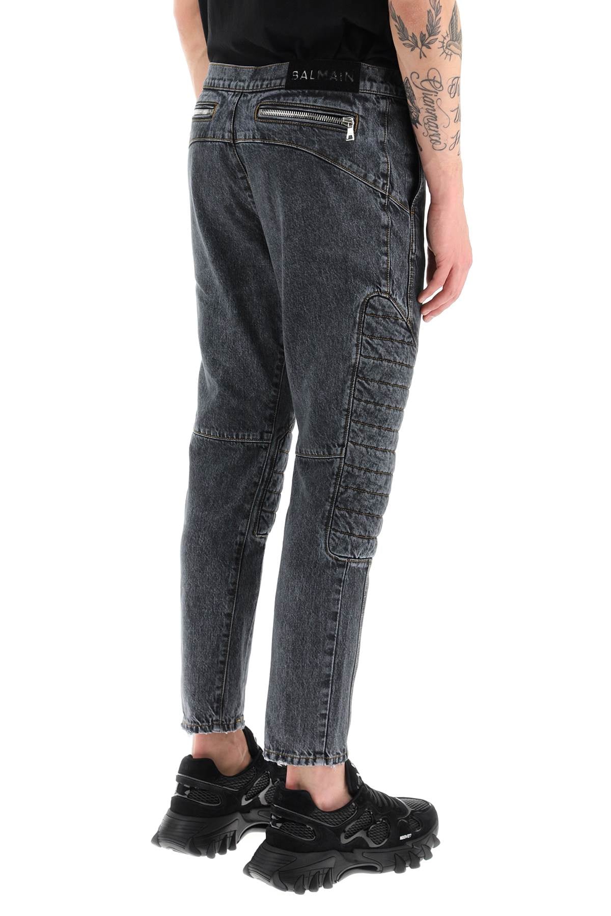 Balmain Balmain jeans with quilted and padded inserts