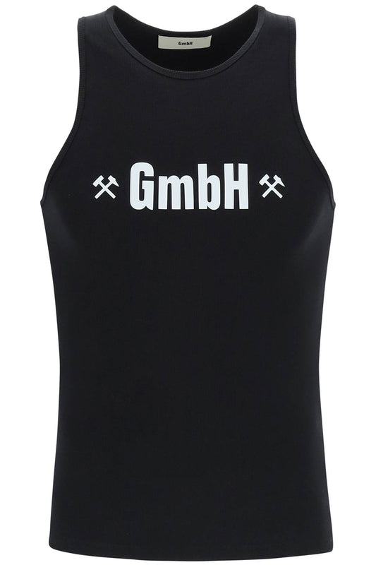 GMBH Gmbh logo print ribbed tank top