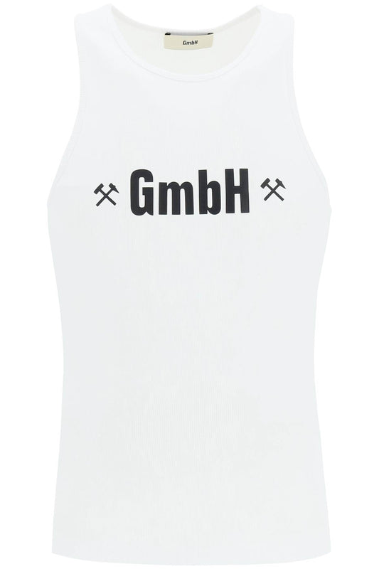 GMBH Gmbh logo print ribbed tank top