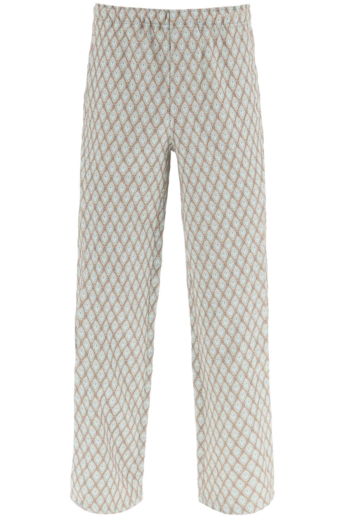 Andersson Bell Andersson bell geometric jacquard pants with side opening