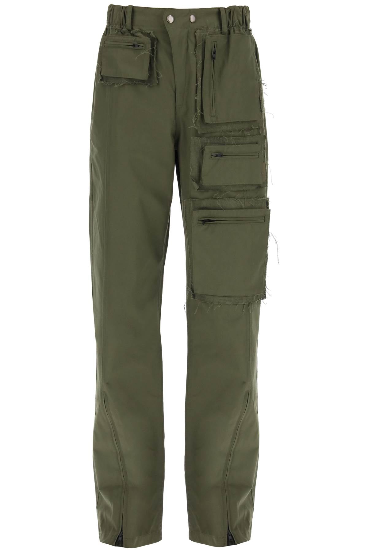 Andersson Bell Andersson bell cargo pants with raw-cut details