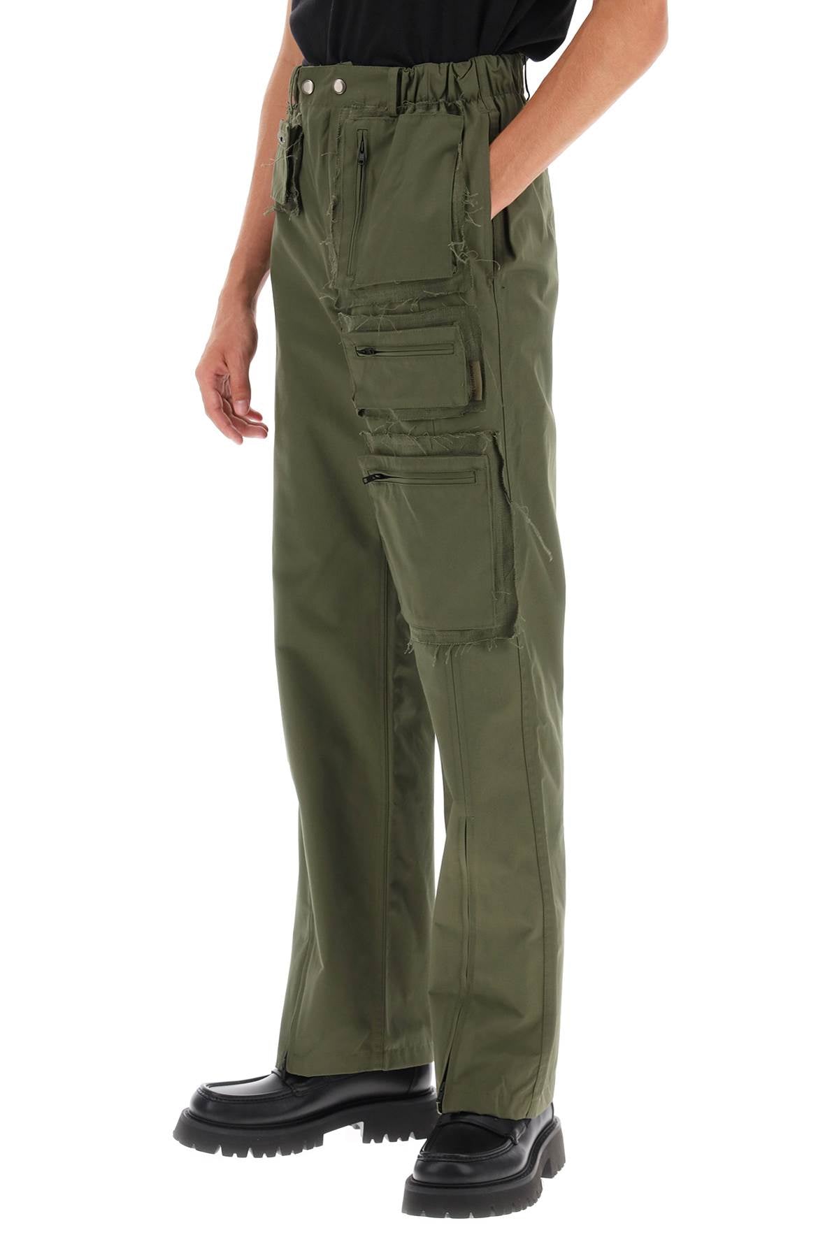 Andersson Bell Andersson bell cargo pants with raw-cut details