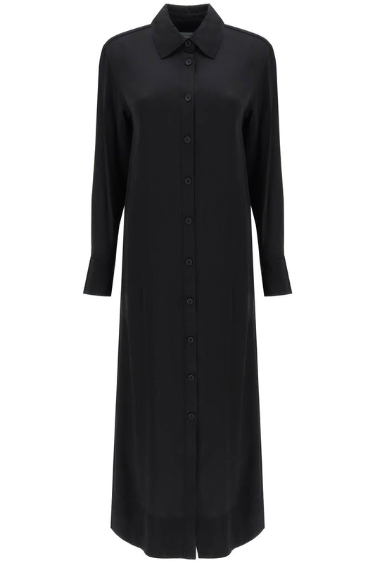 Loulou Studio Loulou studio 'ara' long shirt dress in satin