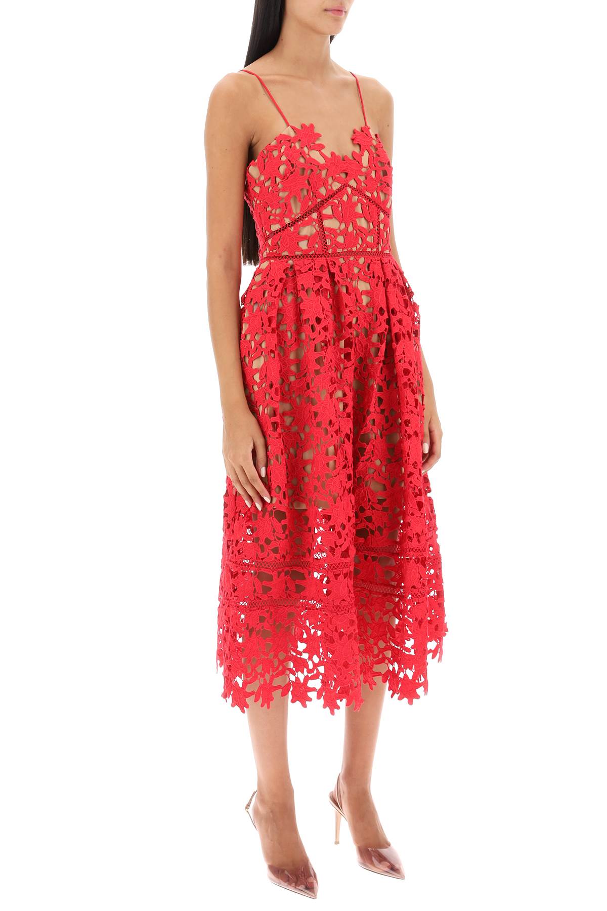 Self Portrait Self portrait azaelea floral lace midi dress