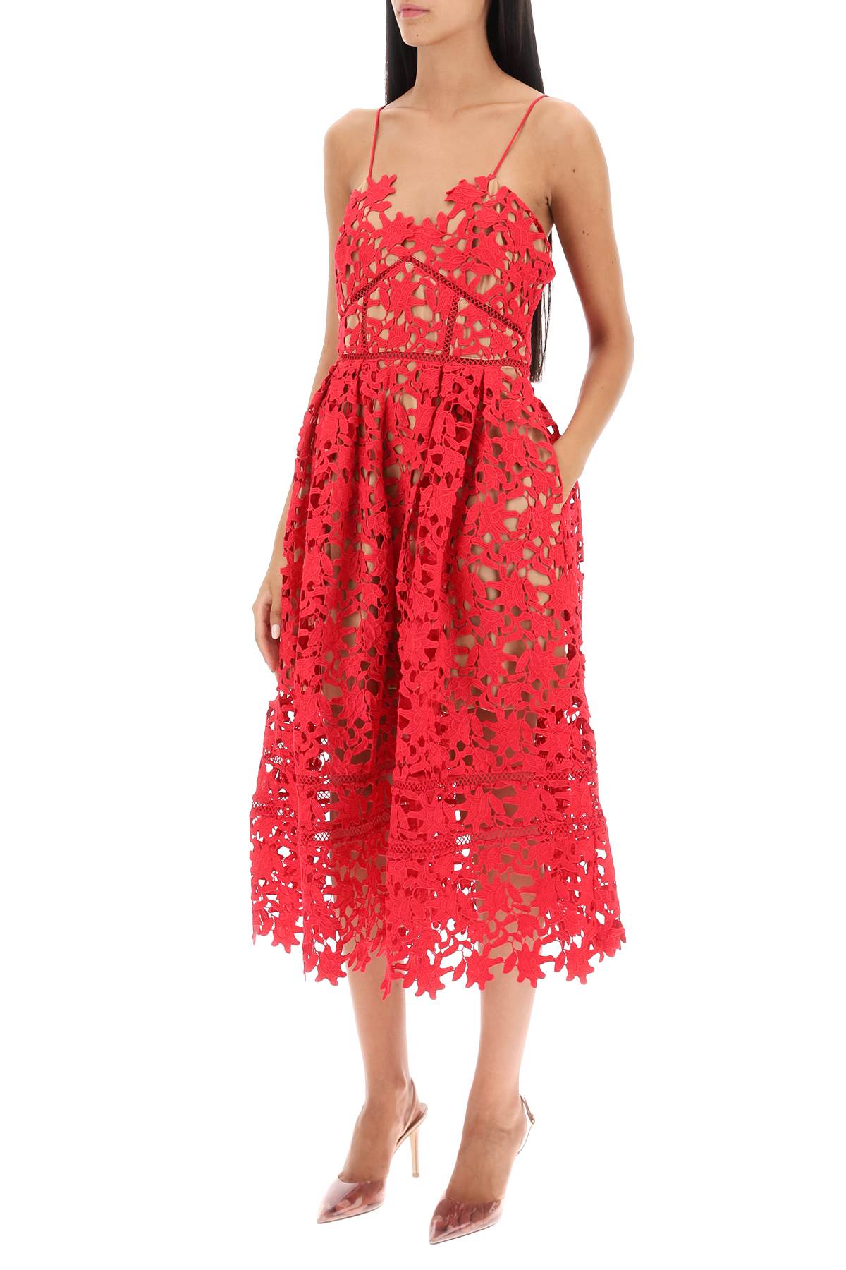 Self Portrait Self portrait azaelea floral lace midi dress