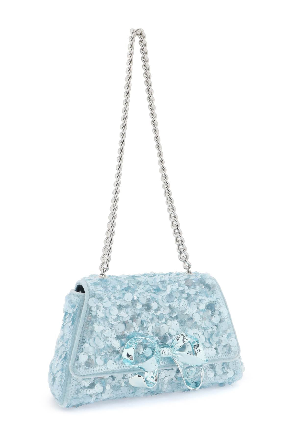 Self Portrait Self portrait sequined bow mini shoulder bag