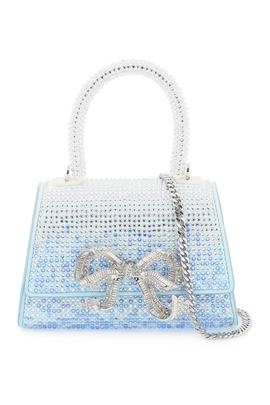 Self Portrait Self portrait the micro bow mini bag with rhinestones