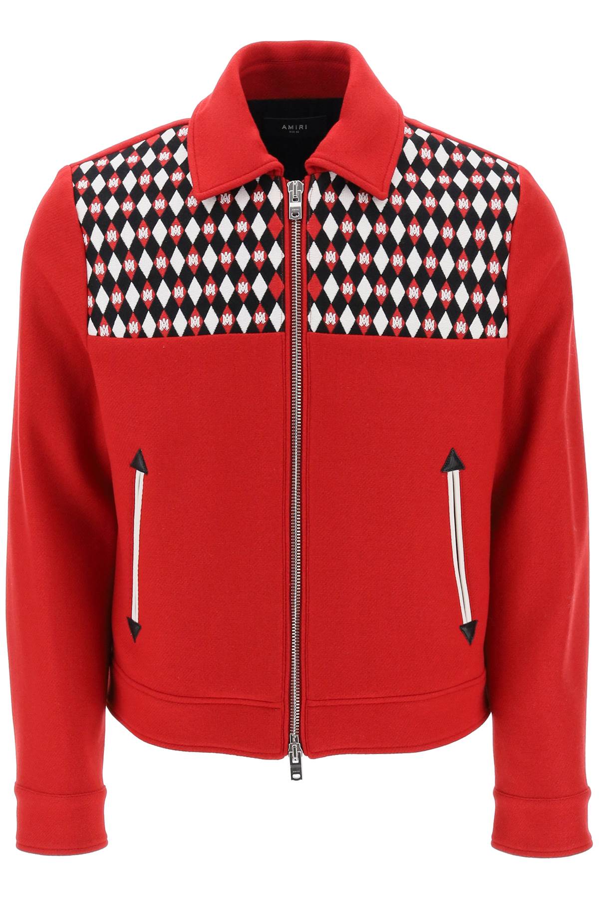 Amiri Amiri wool blouson jacket with embroidered yoke