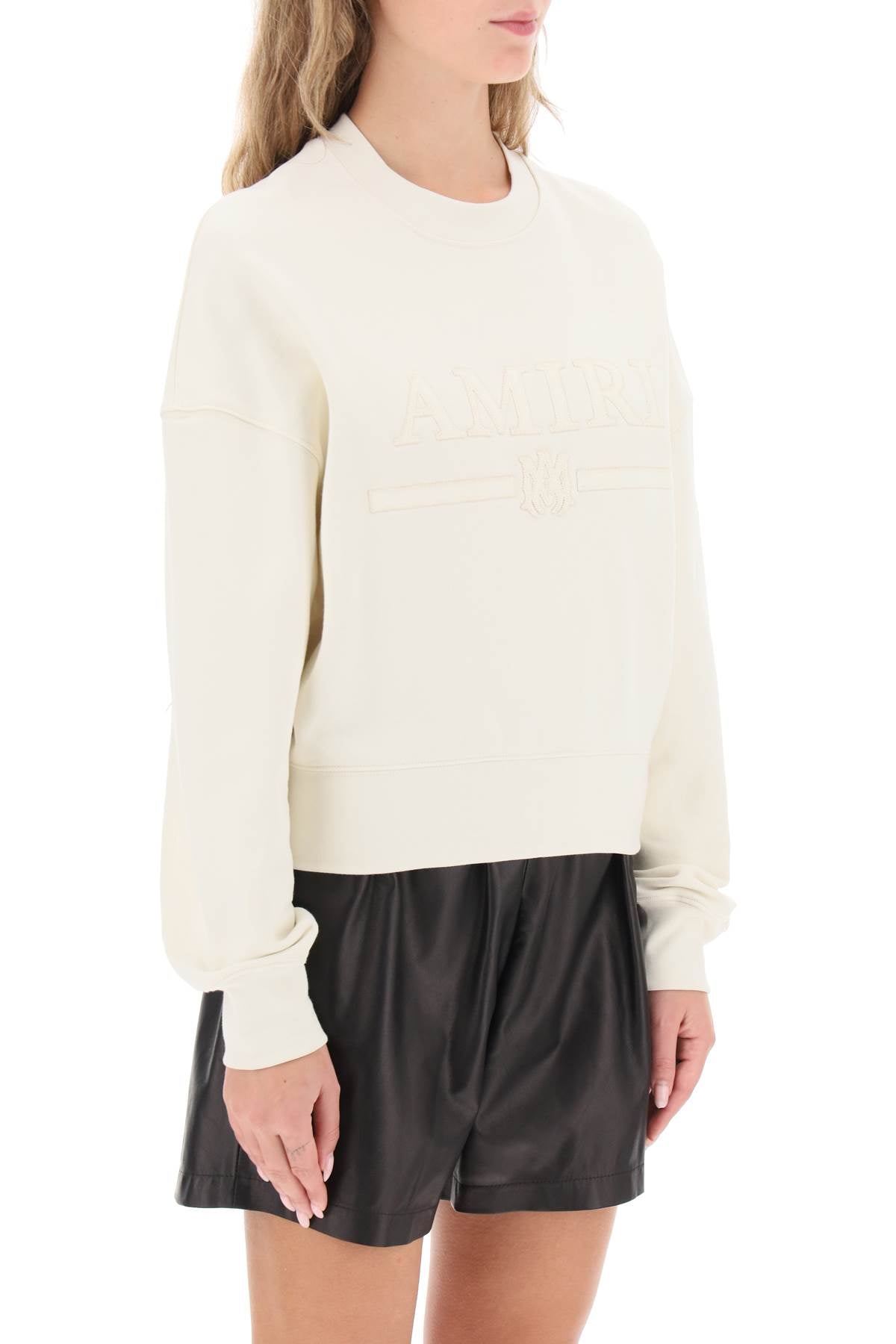 Amiri Amiri crew-neck sweatshirt with logo patch