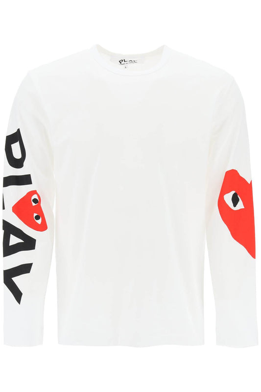 Comme Des Garcons Play Comme des garcons Play تي شيرت بأكمام طويلة وشعار