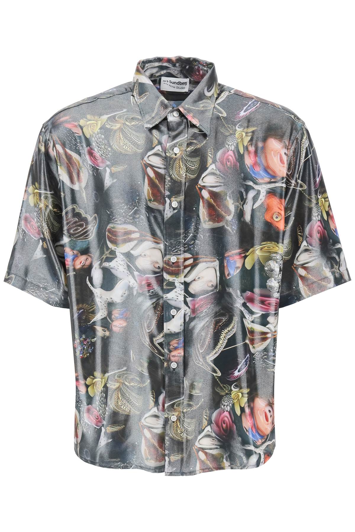 Acne Studios Acne studios short-sleeved shirt with print for b. sund