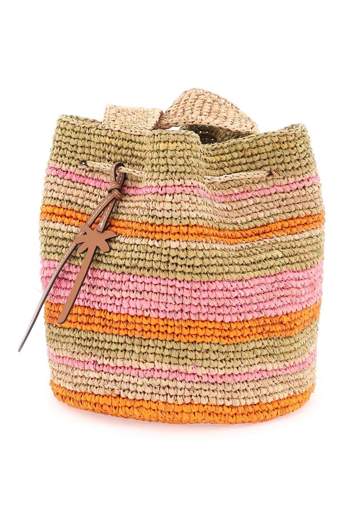 Manebi Manebi raffia 'beach bucket' bag