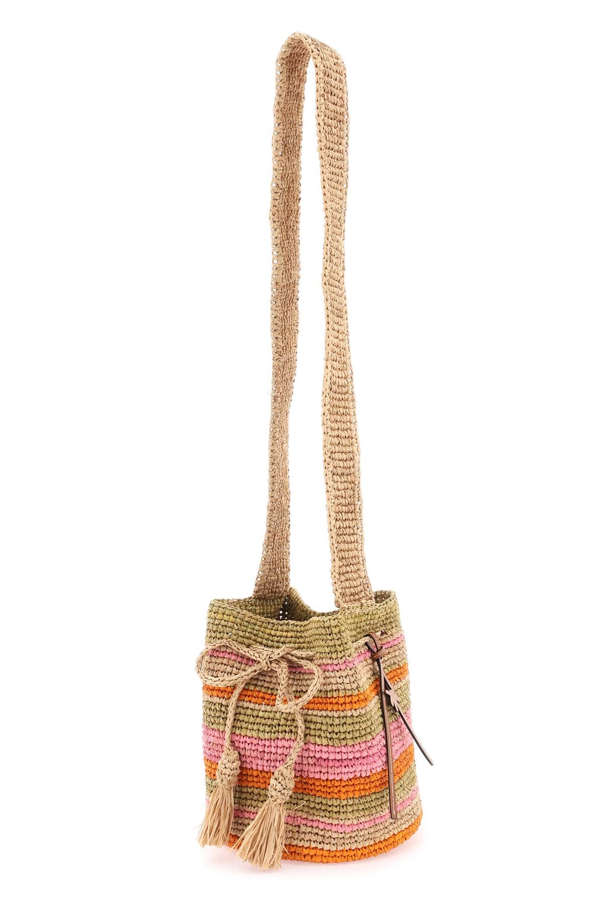 Manebi Manebi raffia 'beach bucket' bag