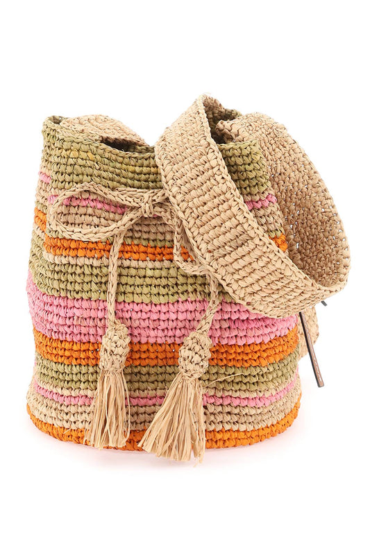 Manebi Manebi raffia 'beach bucket' bag