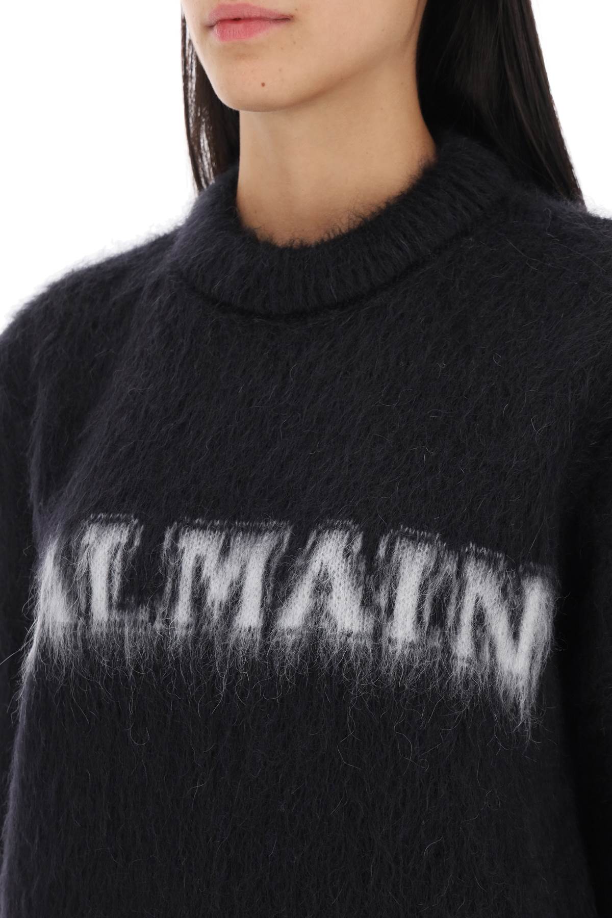 Balmain Balmain brushed-yarn sweater with logo