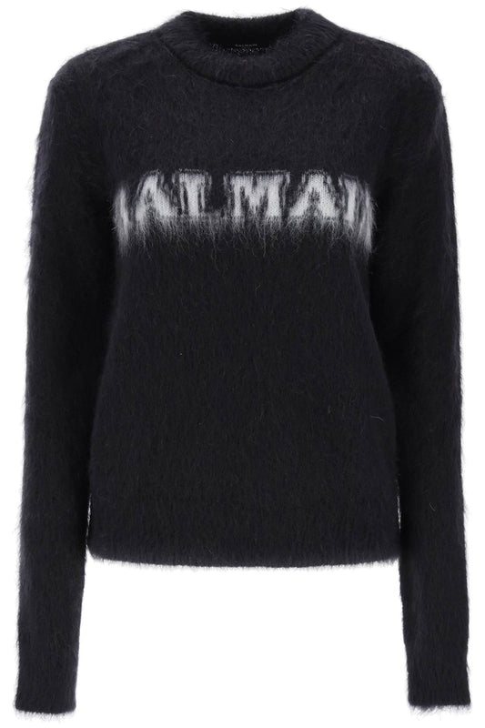 Balmain Balmain brushed-yarn sweater with logo