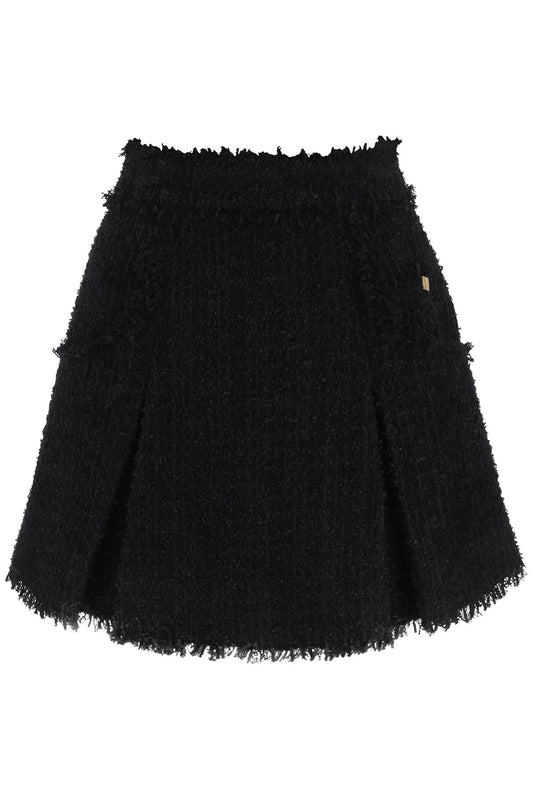 Balmain Balmain flared tweed mini skirt