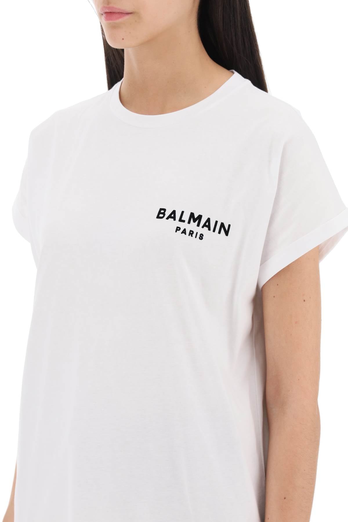 Balmain Balmain t-shirt with flocked logo print