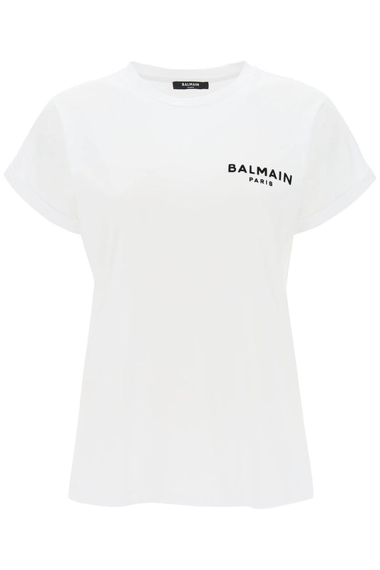 Balmain Balmain t-shirt with flocked logo print