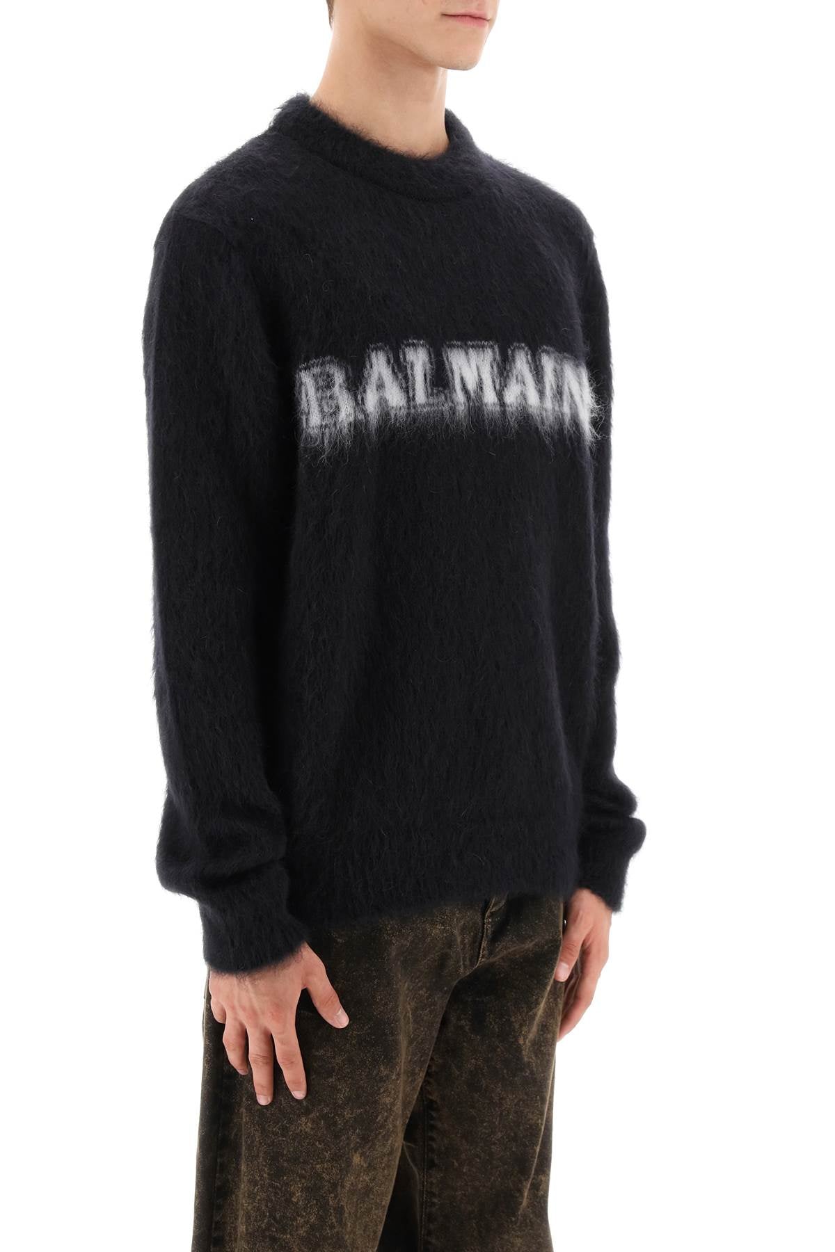 Balmain Balmain retro pullover in brushed mohair