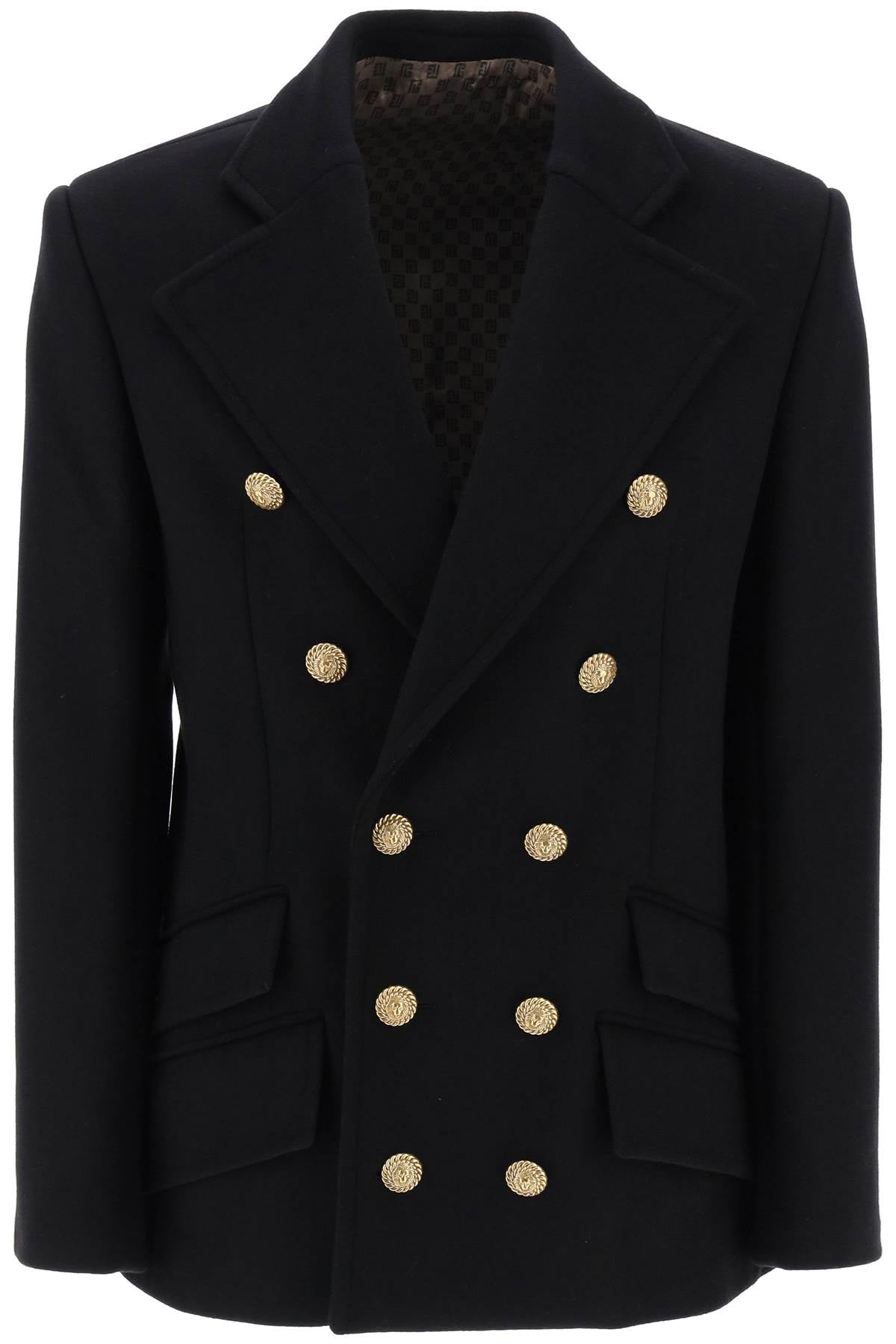 Balmain Balmain double-breasted wool peacoat