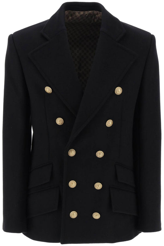 Balmain Balmain double-breasted wool peacoat