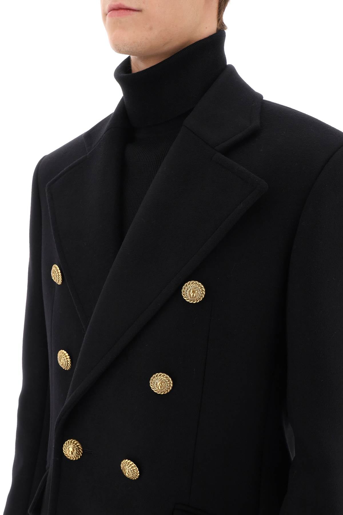 Balmain Balmain double-breasted wool peacoat