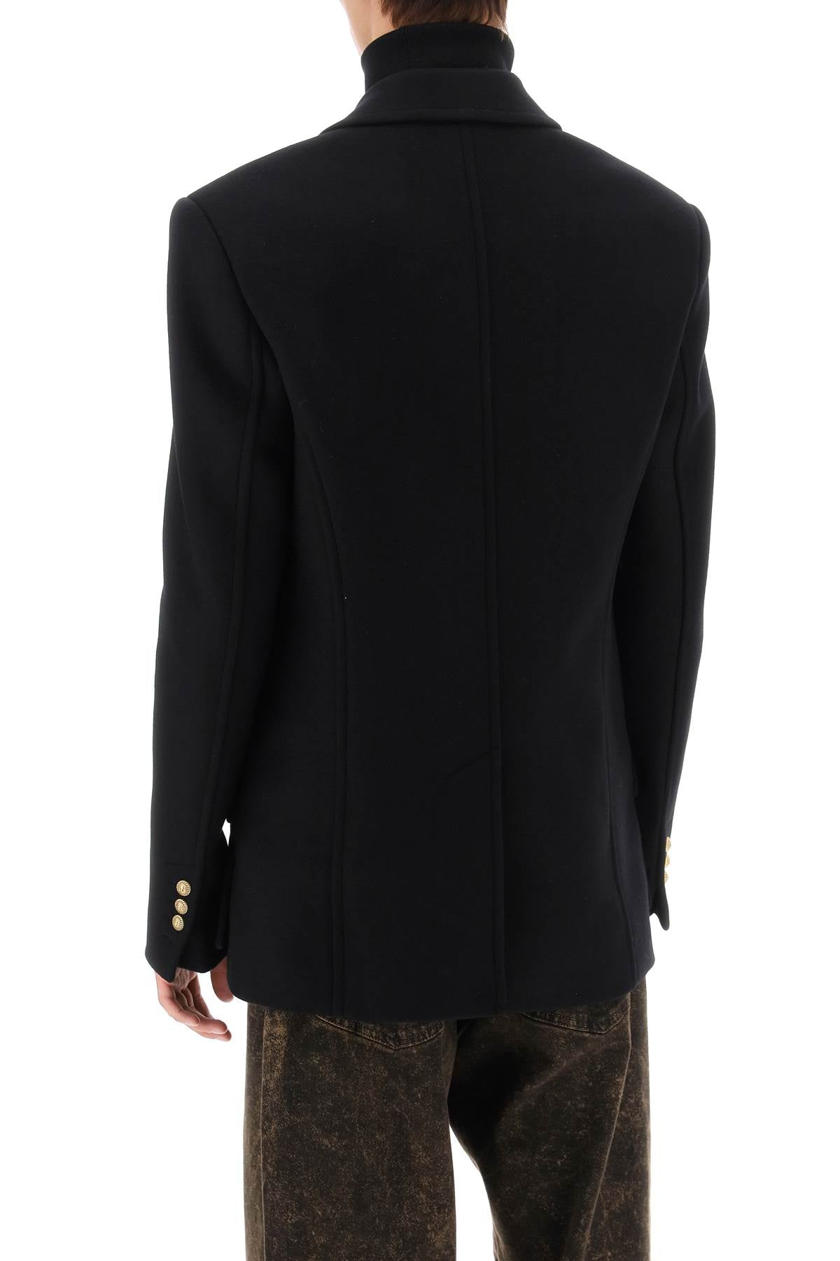 Balmain Balmain double-breasted wool peacoat