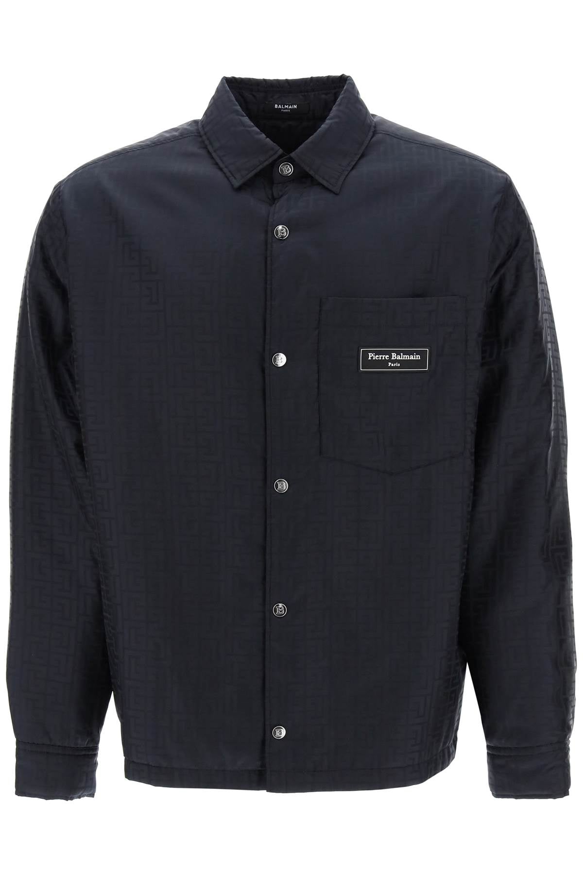 Balmain Balmain monogram nylon ovrshirt