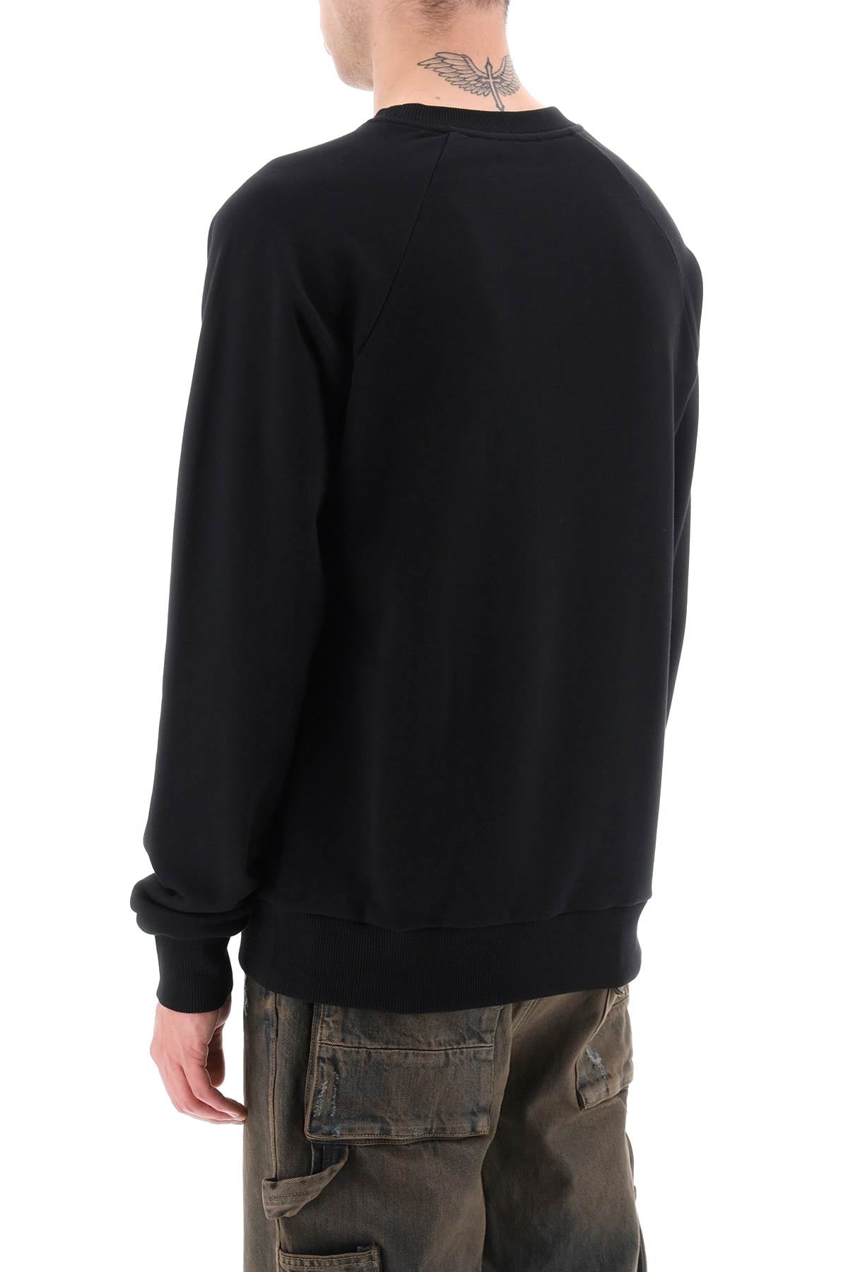 Balmain Balmain crew-neck sweatshirt with flocked logo