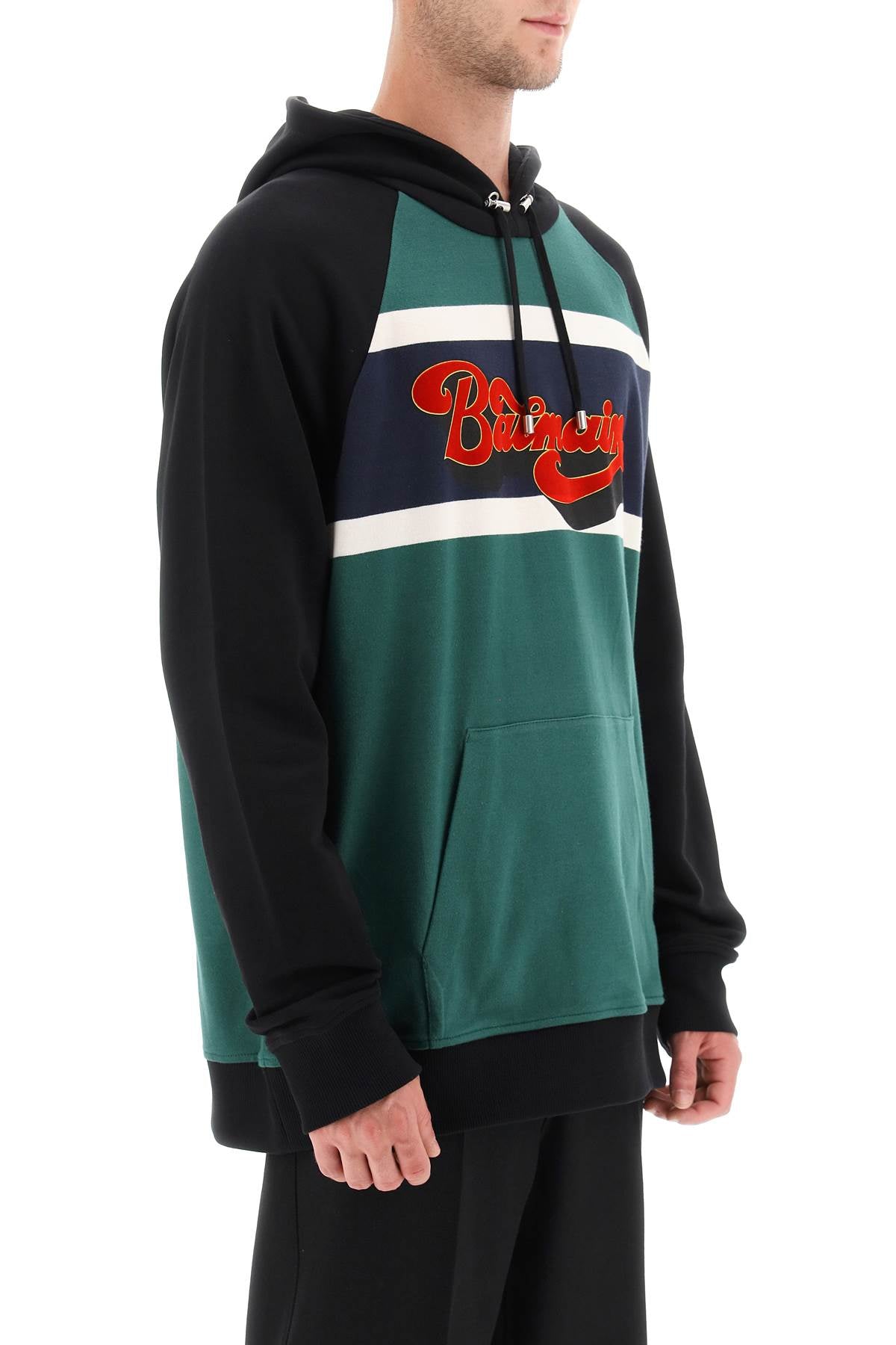 Balmain Balmain hoodie with 70's flocked print