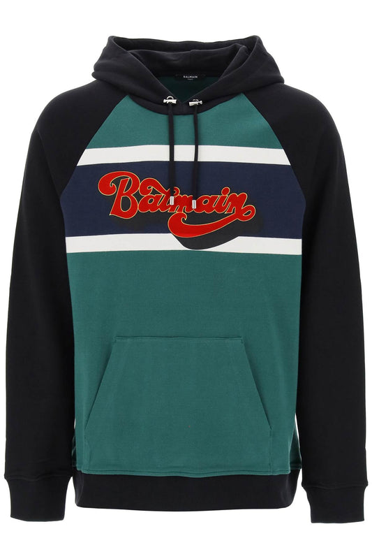 Balmain Balmain hoodie with 70's flocked print