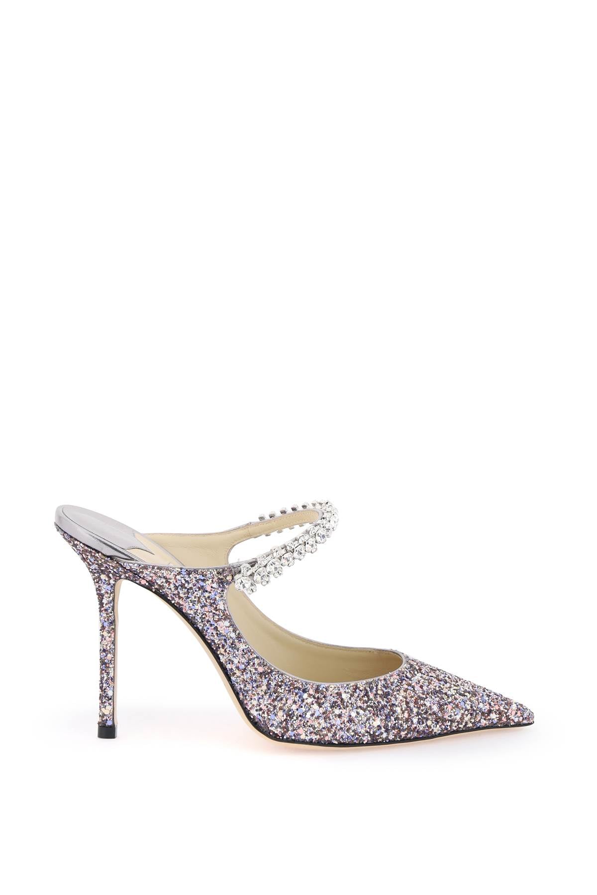 Jimmy Choo Jimmy choo bing 100 glitter mules