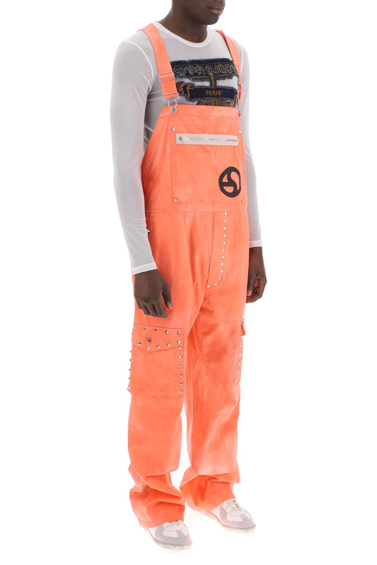 Acne Studios Acne studios cotton overalls with studs