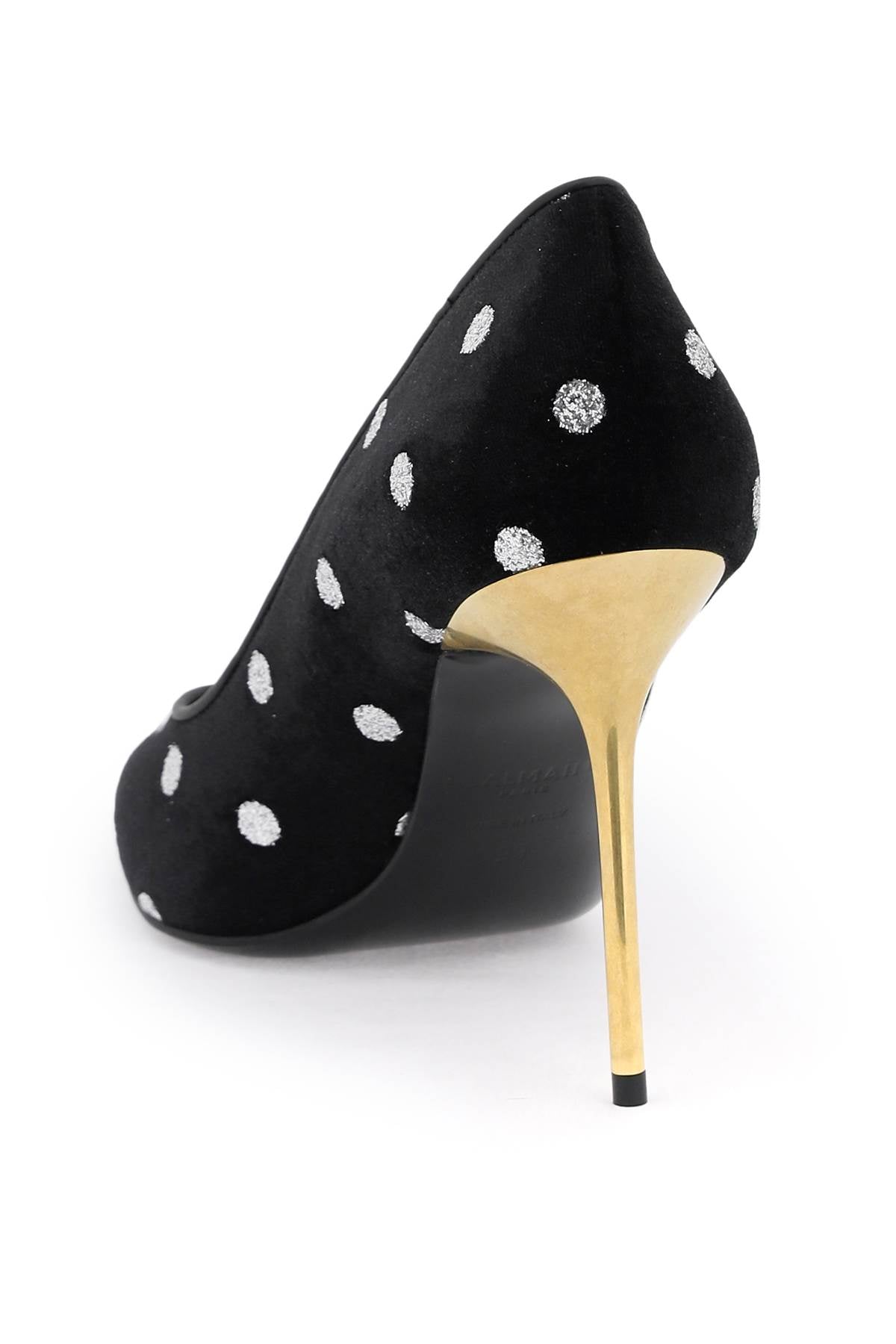 Balmain Balmain polka dot velvet pumps