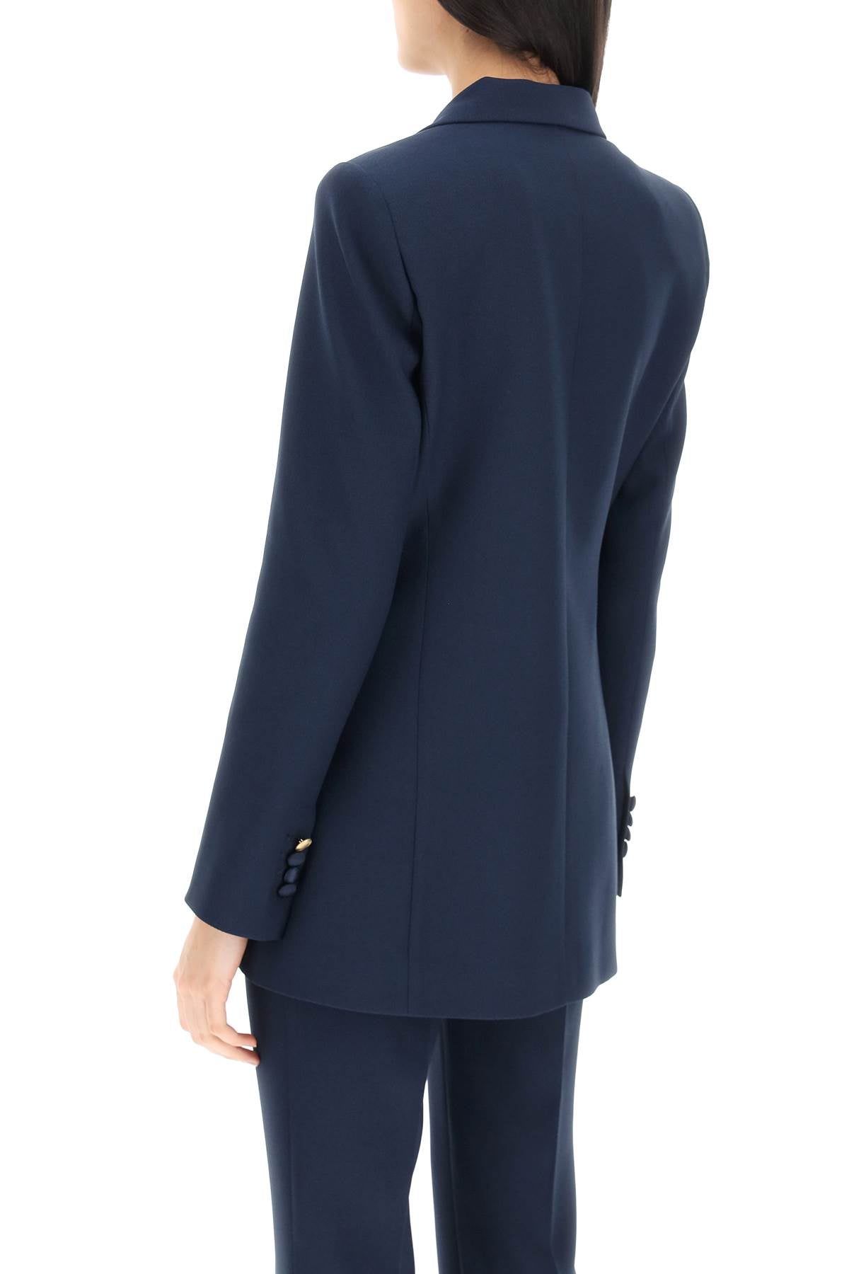 Hebe Studio Hebe studio bianca blazer in cady and satin