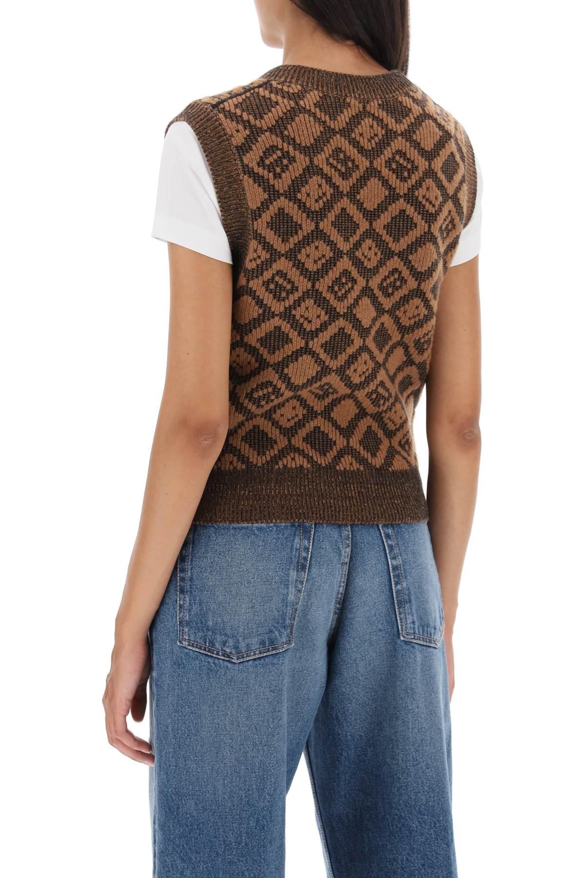 Acne Studios Acne studios face tiles vest