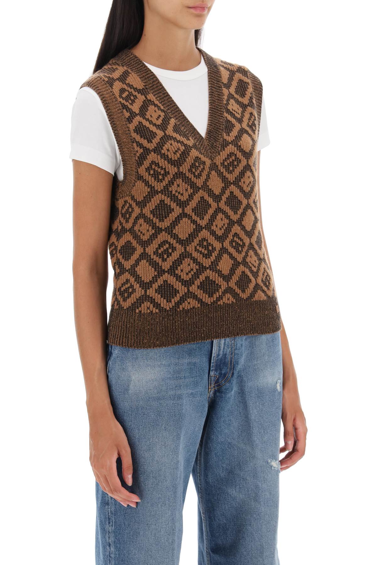 Acne Studios Acne studios face tiles vest