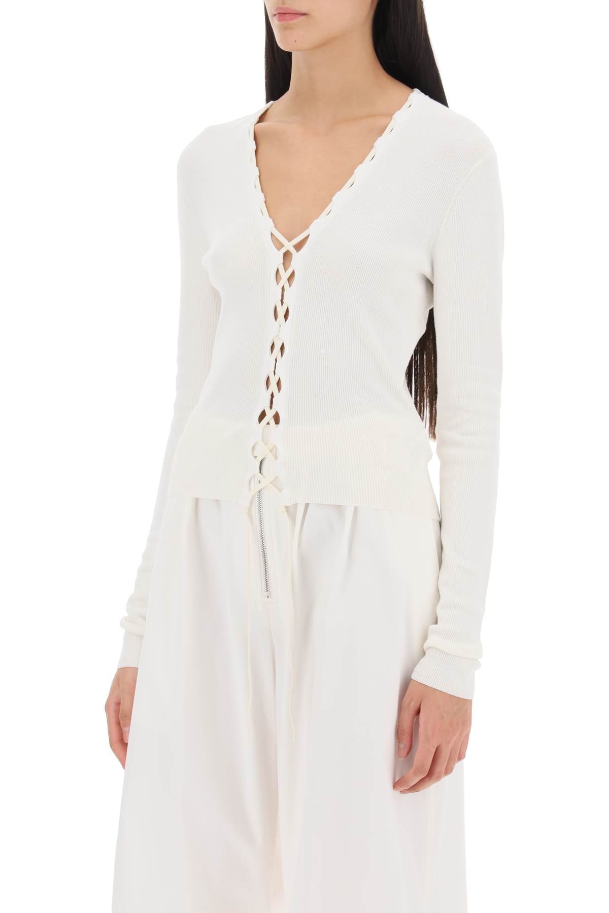 Dion Lee Dion lee lace-up cardigan