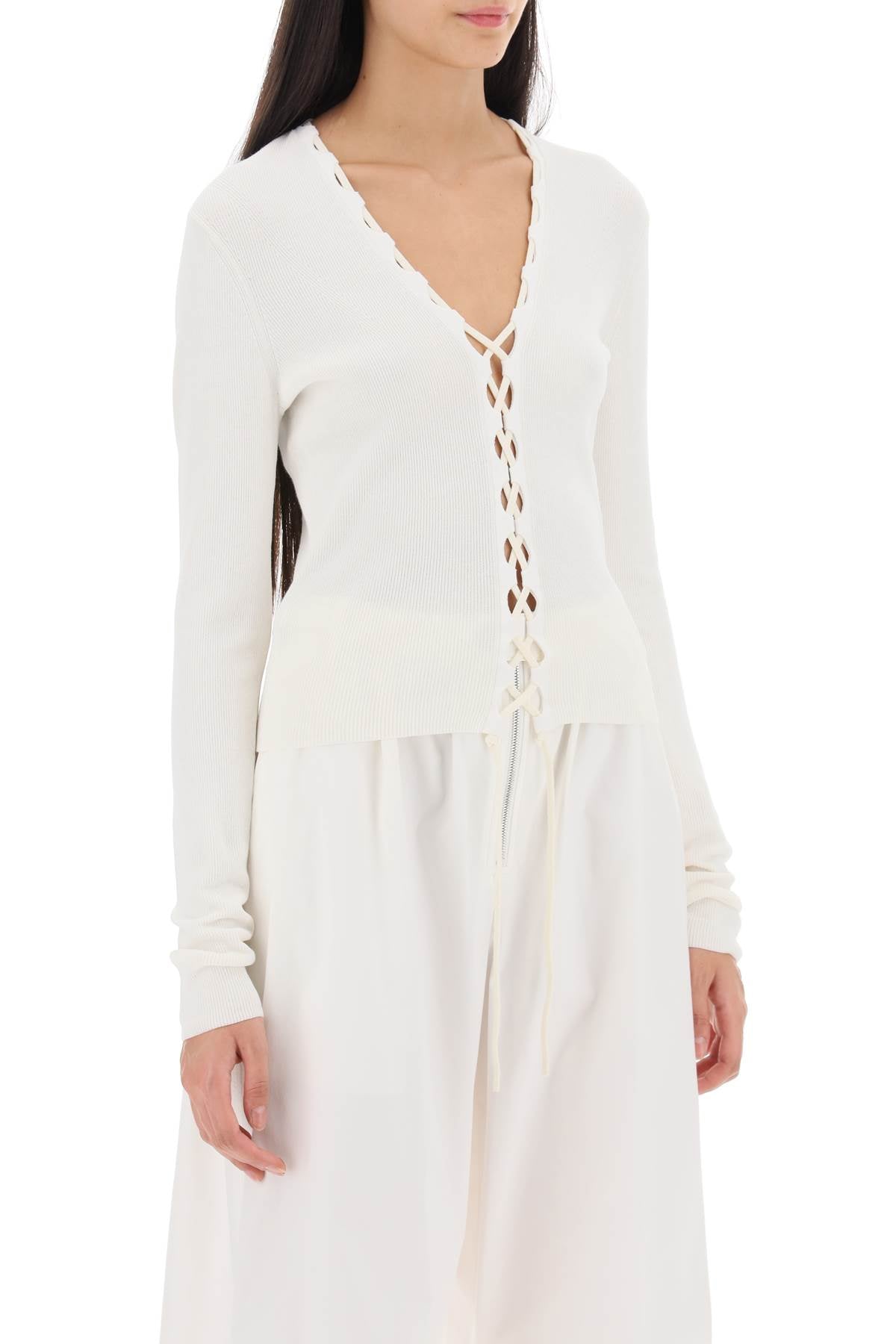 Dion Lee Dion lee lace-up cardigan