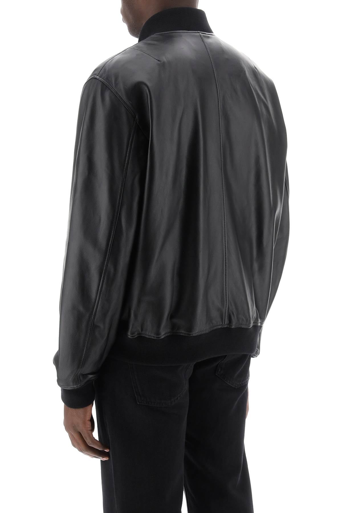 Closed Closed leather bomber jacket