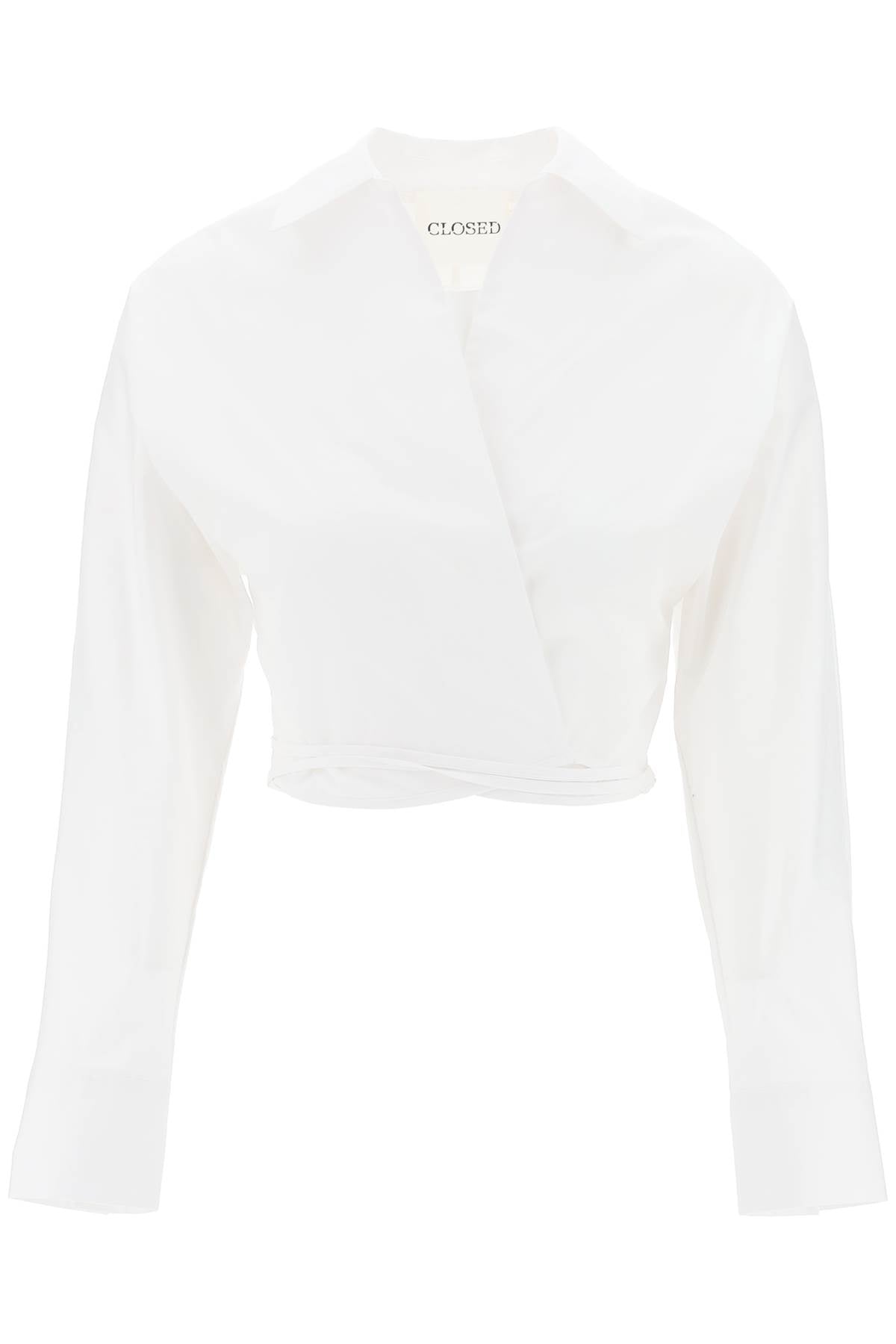 Closed Closed crossed cropped shirt with