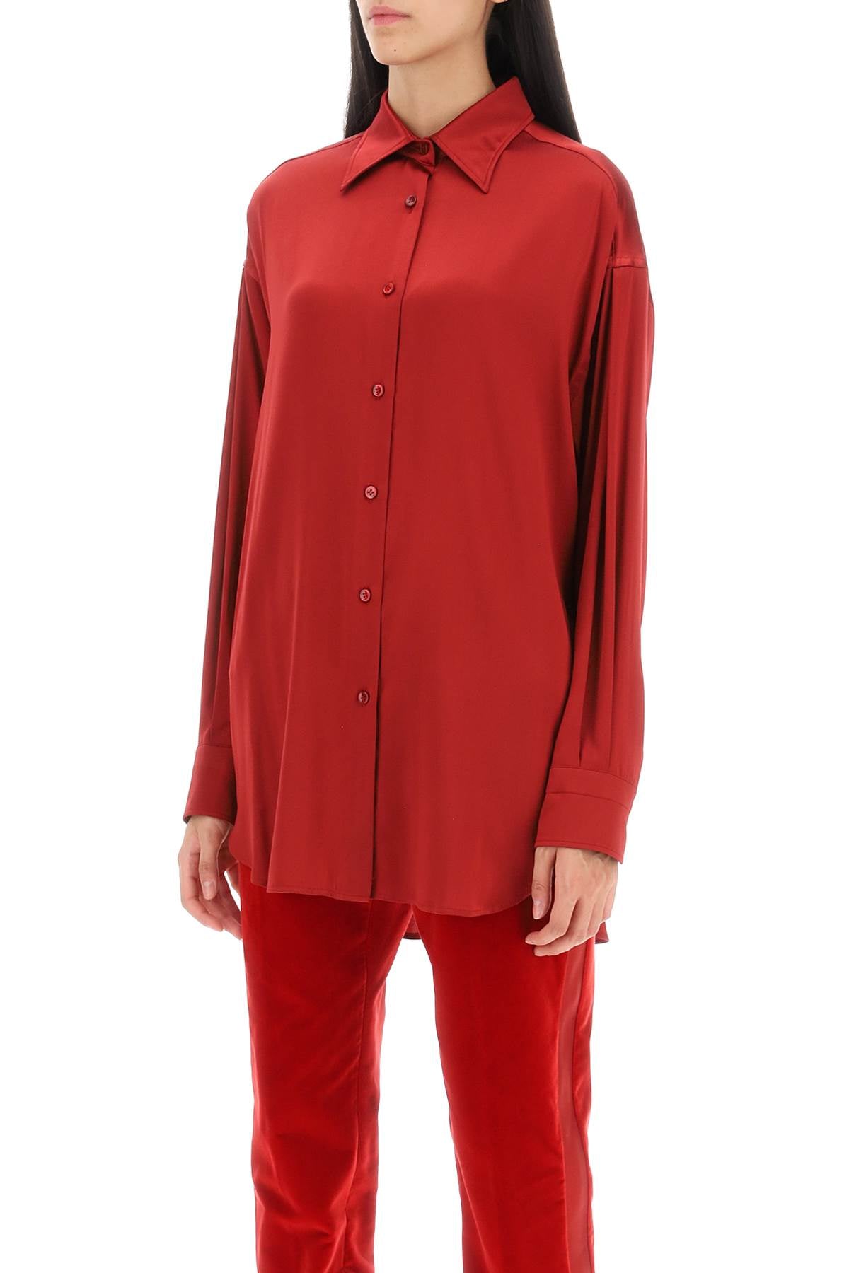 Tom Ford Tom ford stretch silk satin shirt