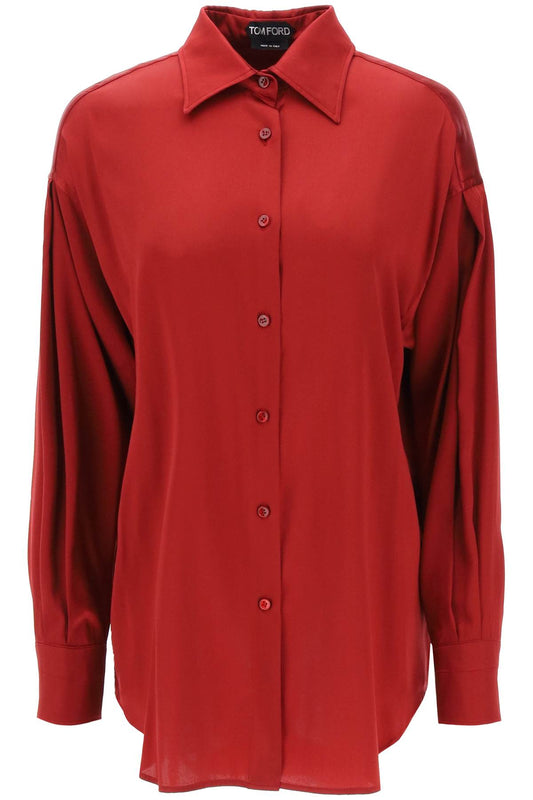 Tom Ford Tom ford stretch silk satin shirt