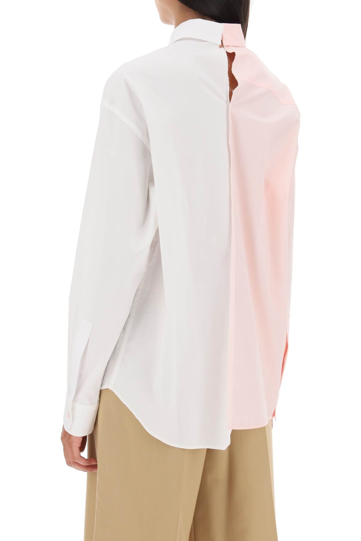 Marni Marni asymmetrical two-tone shirt